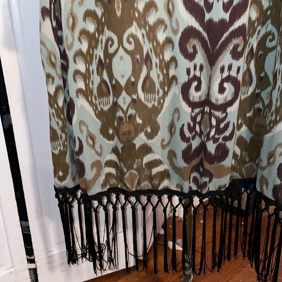 Green/Brown Ikat Kimono - Sizes 3X - Picture 6 of 11